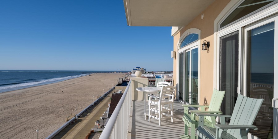 Balcony with Ocean and Boardwalk View